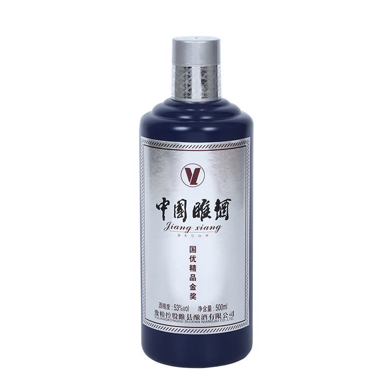中国睢酒宝石蓝53度酱香型白酒纯粮食高粱酒500nl单瓶盒装【价格