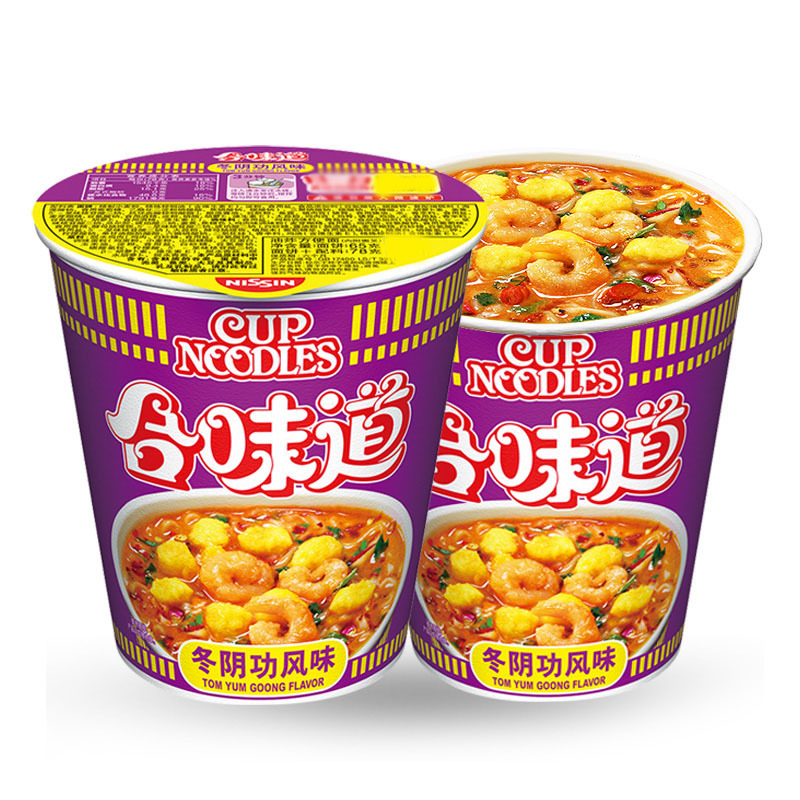 合味道(Cup noodles) 方便面组合装 杯面泡面快餐面 冬阴功风味12杯整箱装高清大图