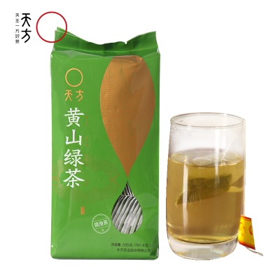 【中华特色】池州馆 天方黄山绿茶 135g/袋 小茶包 小袋泡内含75小包 安徽天方茶叶 华东
