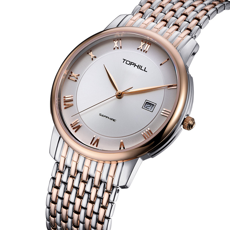 拓非tophill瑞士品牌倾慕系列石英机芯手表男商务表ta003g