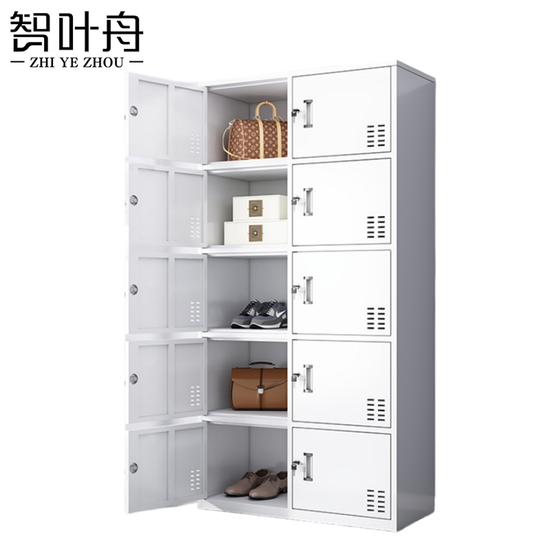 智叶舟铁皮柜十门850*390*1800mm台高清大图