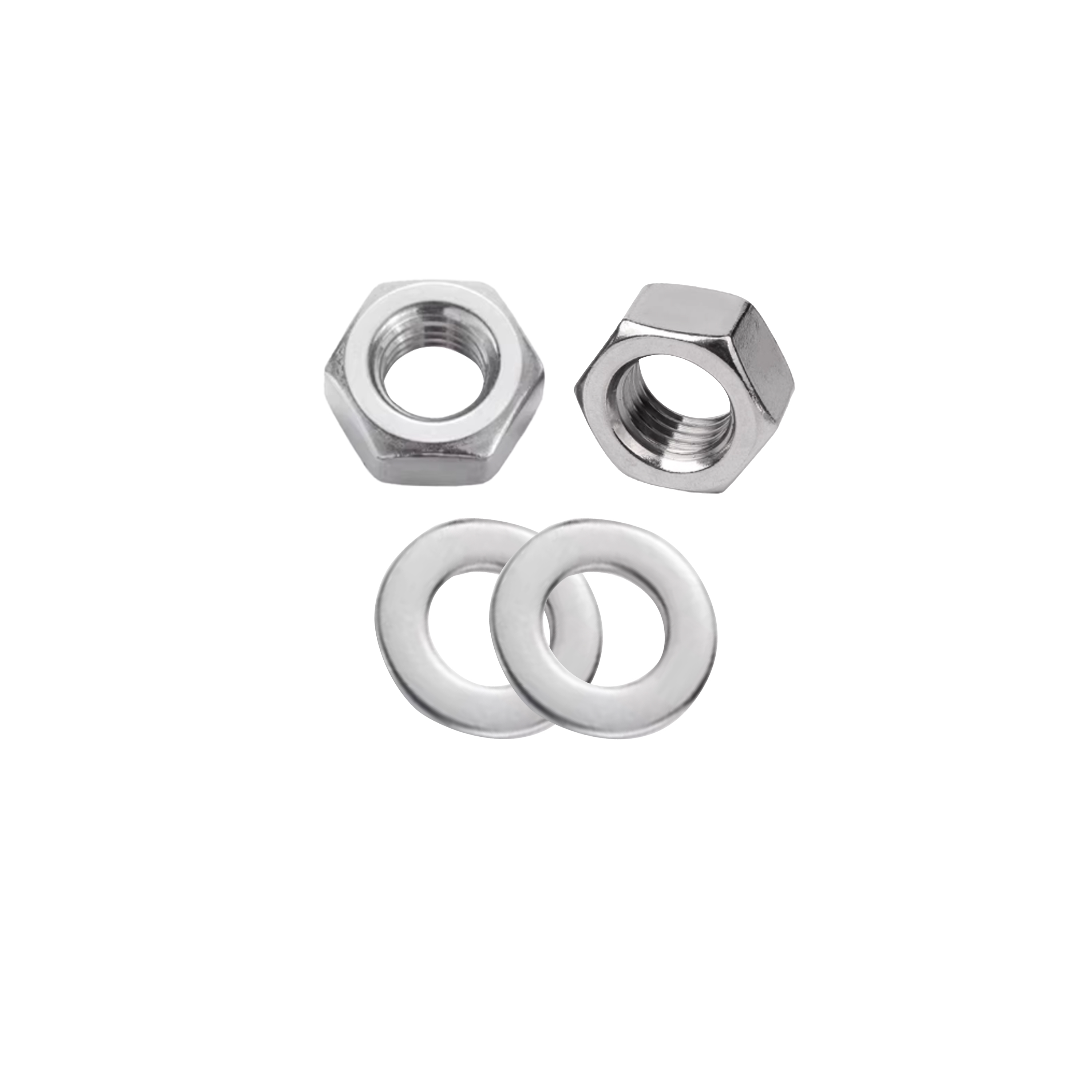 冰匠 304不锈钢六角螺母平垫套装 套高清大图