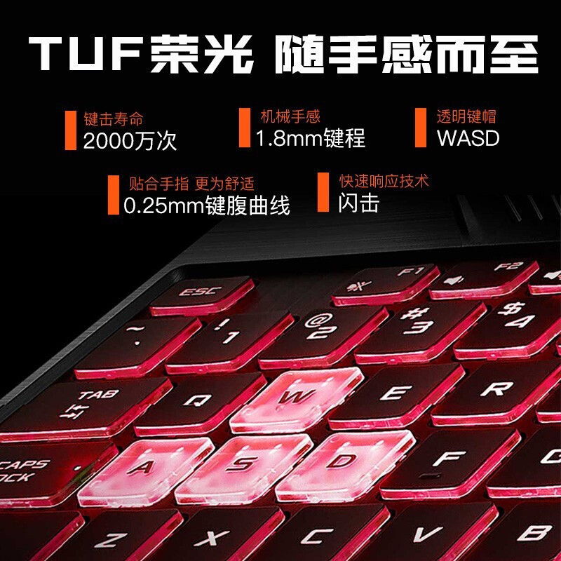 华硕(ASUS)飞行堡垒FX95DV3750 15.6英寸天选游戏本笔记本电脑新锐龙R7-3750H 16G 1TB+512GB RTX2060/6G独显 120Hz电竞屏 定制版