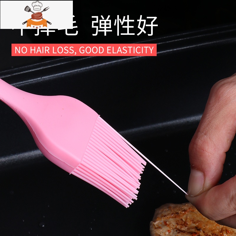 硅胶刷可高温烧烤油刷厨房工具小毛刷蛋糕煎饼烙饼家用刷子 敬平 蓝色大硅胶刷高清大图