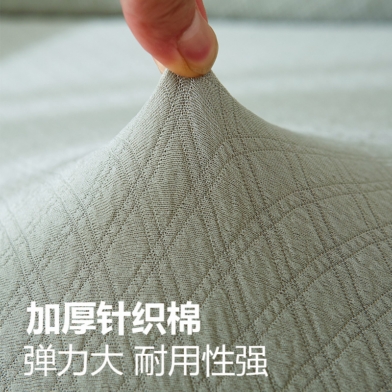 添福运 四季全包防水沙发套弹力通用贵妃坐垫简约现代防猫抓海绵坐垫套贵妃垫套沙发盖布沙发罩懒人全盖沙发罩高清大图