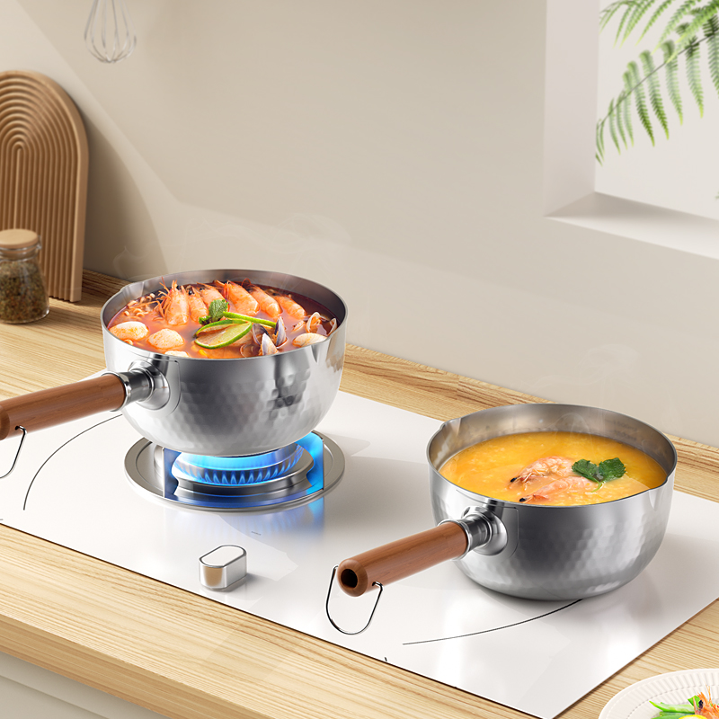 康巴赫316L三层钢雪平锅高清大图