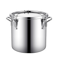 今创(jinchuang) 加厚304不锈钢密封桶家用防潮米桶面桶可叠运输商用20L大桶茶叶罐牛奶桶酒桶油桶可煮