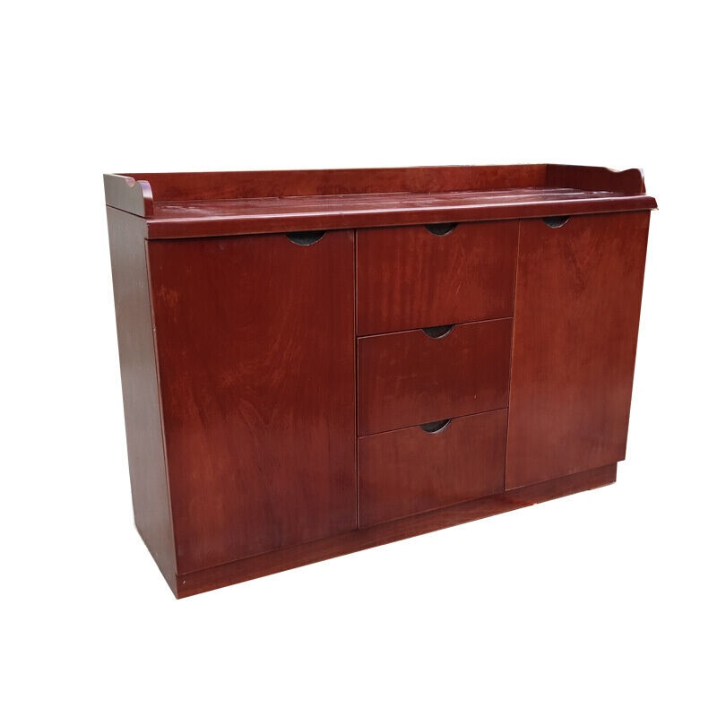 洛伊丽办公家具茶水柜餐边柜贴木皮油漆茶水柜其他人造板办公柜类低柜