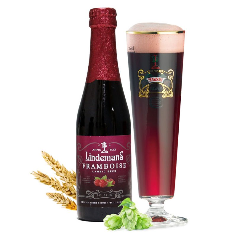 比利时进口 精酿啤酒 Lindemans 林德曼山莓啤酒250ml*6瓶