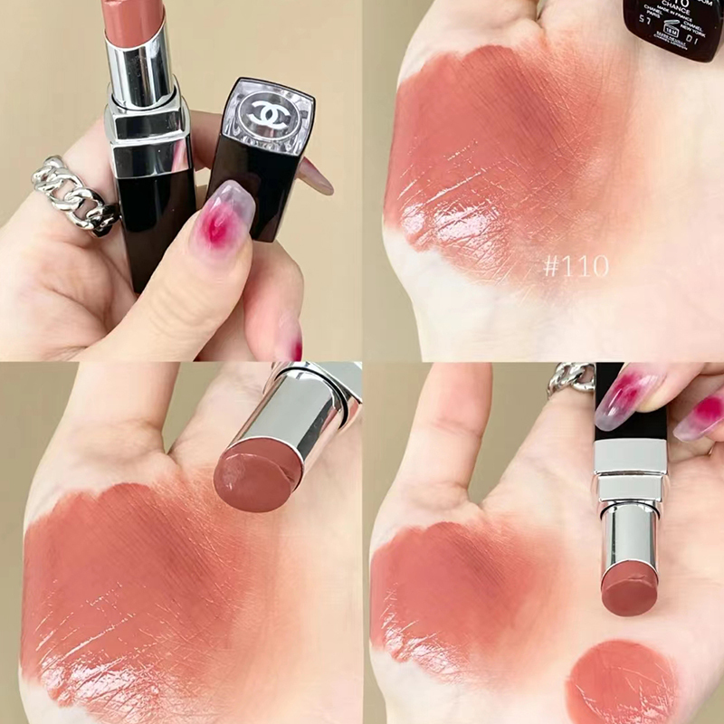 chanel香奈儿口红cocobloom银炫光唇膏口红110炫色奶油