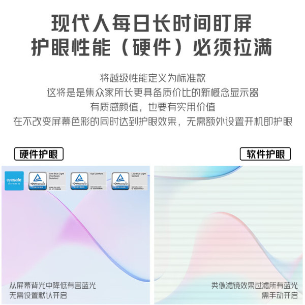 联想(Lenovo)L27h-4A 27英寸电脑显示器2K 四边窄边框 100Hz USB-HUB 升降旋转 内置音箱75wType-C一线连 图片 3