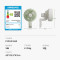 美的(Midea)电风扇 壁扇家用挂壁风扇卧室客厅轻音节能摇头电扇大风力空气循环扇 FWA23UA[机械拉绳式]