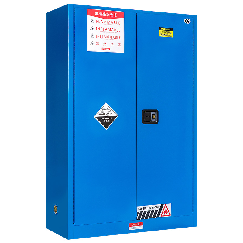 臻远zyaqg-b90工业安全柜防爆柜化学品实验柜可燃液体存储柜 90加仑蓝色高清大图