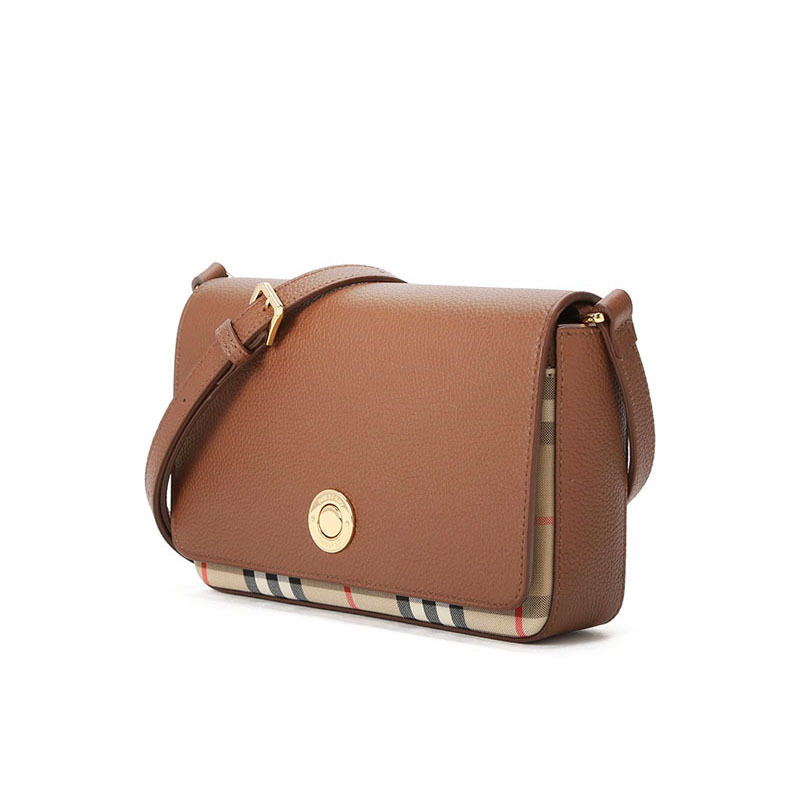 预订 BURBERRY 博柏利 女包 Vintage 格纹 单肩包 斜挎包 8025161 金扣