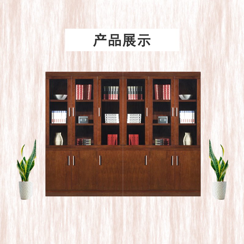 立美 三门文件柜 LMFM8M203 V1350W*450D*2200H 实木油漆