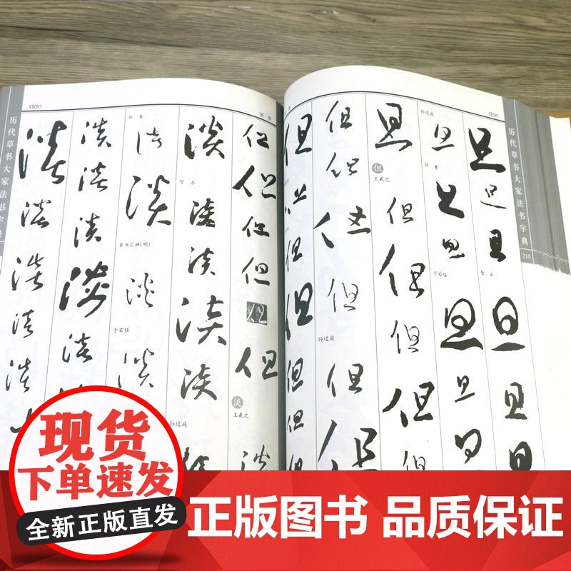 [精装]历代草书大家法书字典 上下册 草书字典包括王羲之孙过庭张芝于右任黄庭坚怀素张旭等历代古代毛笔行书书籍高清大图
