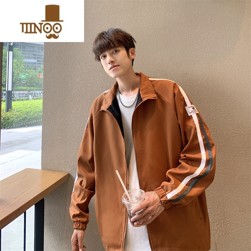 YANXU棒球服夹克男2023秋季新款潮牌美式高街冲锋衣港风设计感宽松外新高清大图