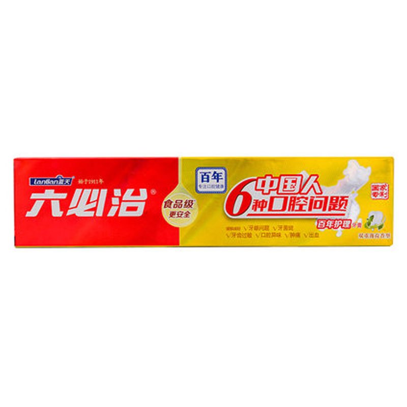 六必治 百年护理双重薄荷牙膏 150g