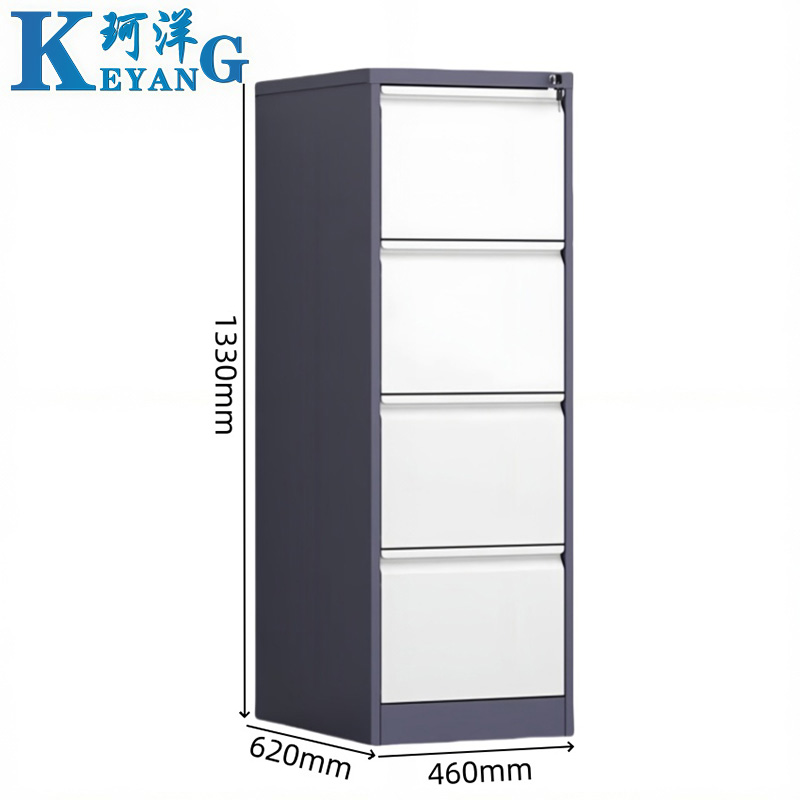 珂洋 A4抽屉柜 四斗(灰蓝色) 台高清大图