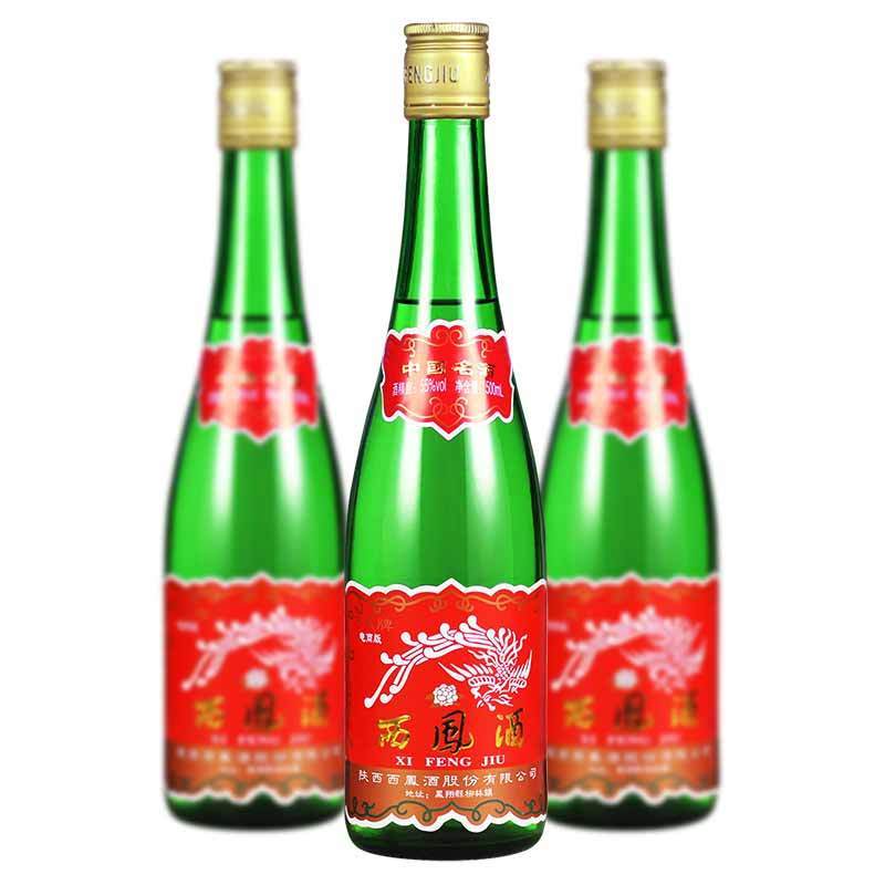 西凤酒 绿瓶 55度 500mL *6瓶 整箱装 凤香型 白酒