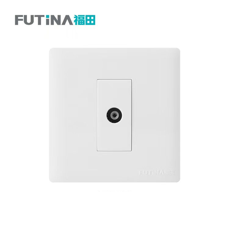 福田 插座 明装开关插座面板明线家用墙壁 明装一位电视 单位:个高清大图