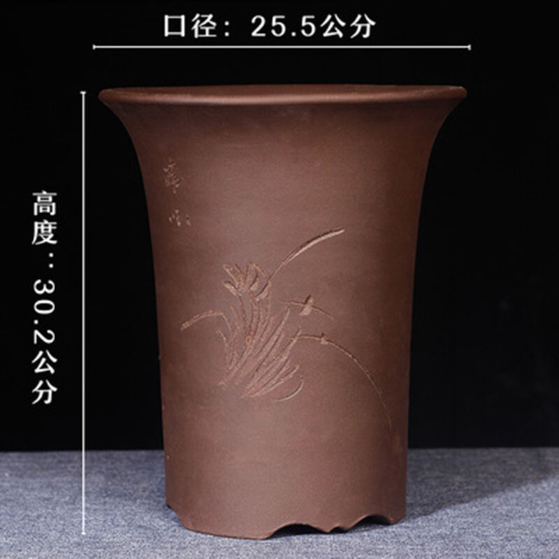 精品紫砂种菜盆吊兰植物绿萝盆菖蒲盆特大号花盆 花盆