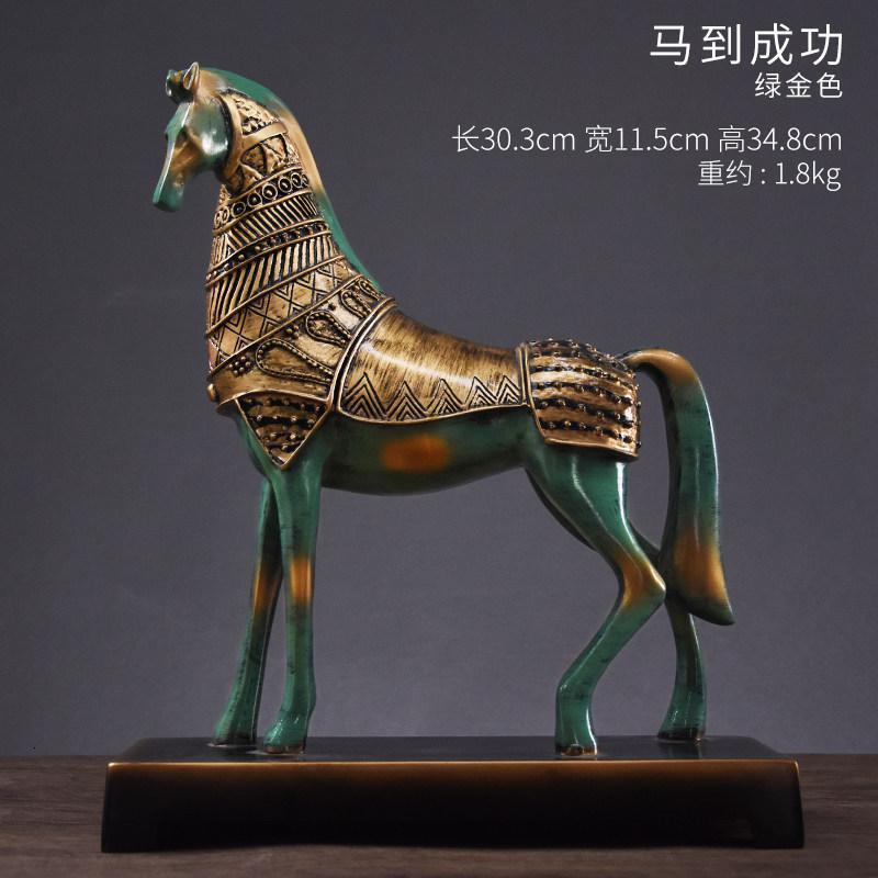 美帮汇欧式古典战马摆件家居饰品客厅复古装饰玄关个性小摆设北欧工艺品高清大图
