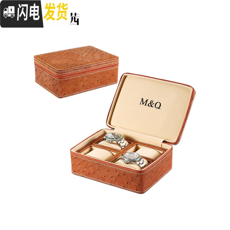 三维工匠手表收纳包手工手表皮包便携式手表包腕表收纳盒旅行手表包高清大图