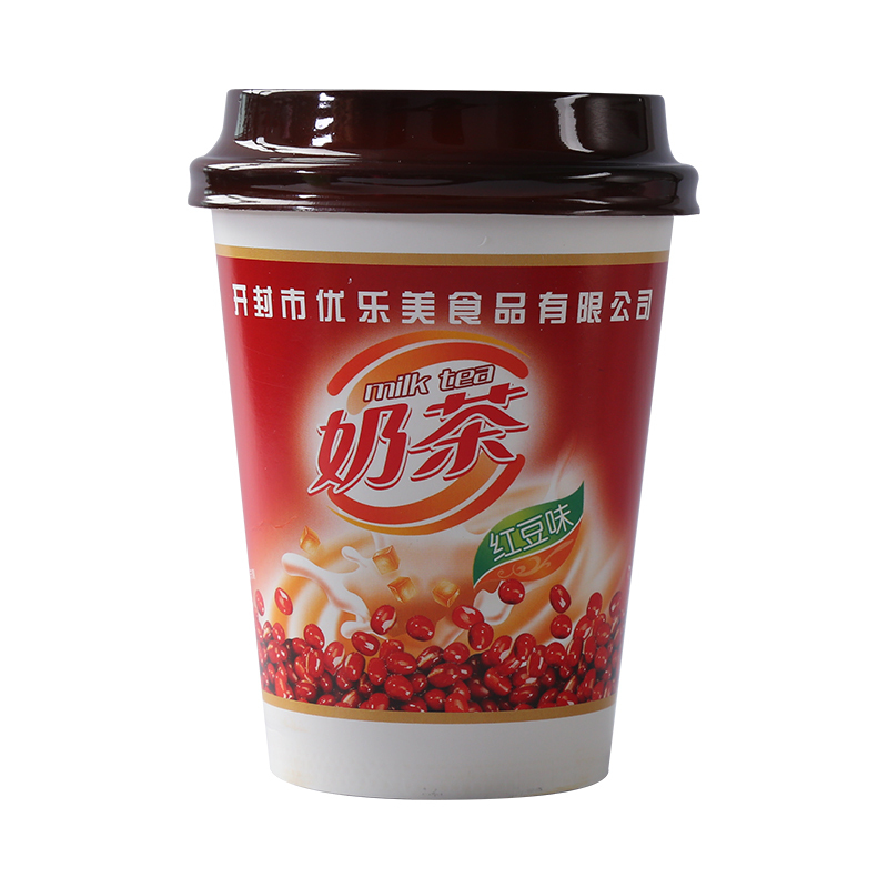 [五种口味可选]慧元康奶茶80g/杯经典原味草莓香芋麦香红豆味速溶冲泡奶茶饮品