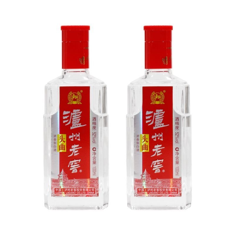 泸州老窖 52度泸州老窖头曲小酒 100ml*2瓶浓香型白酒高清大图