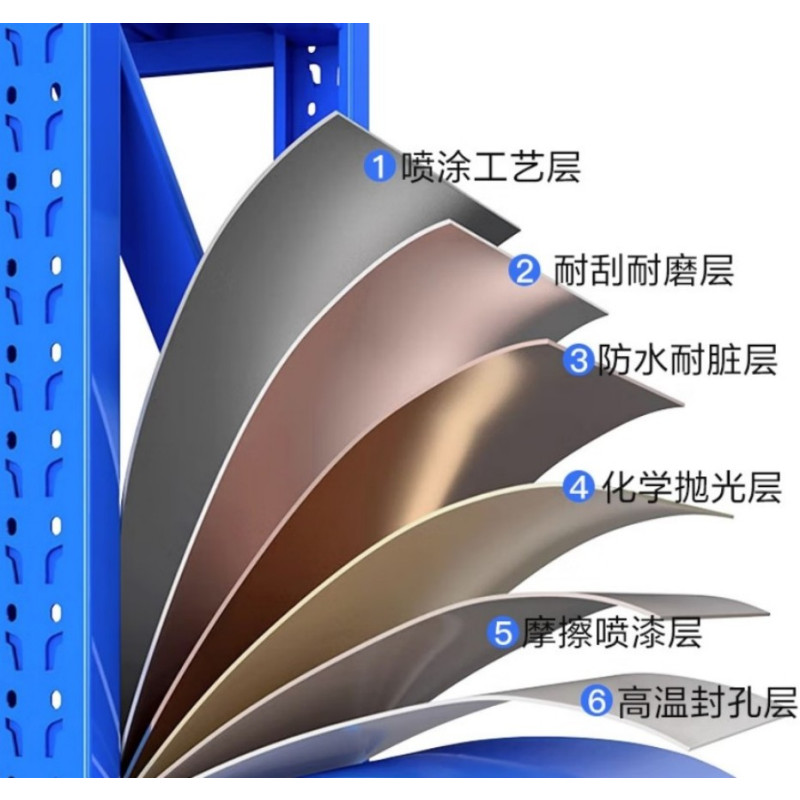 北向望星 加厚仓储货架承重300KG/层 四层白色 10组