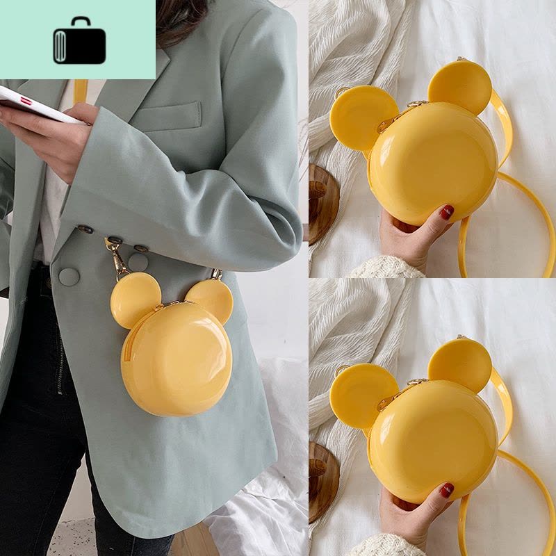 可爱萌少女包包2020新款潮ins夏天夏季时尚洋气单肩斜挎果冻小包NEW LAKE女斜挎包图片