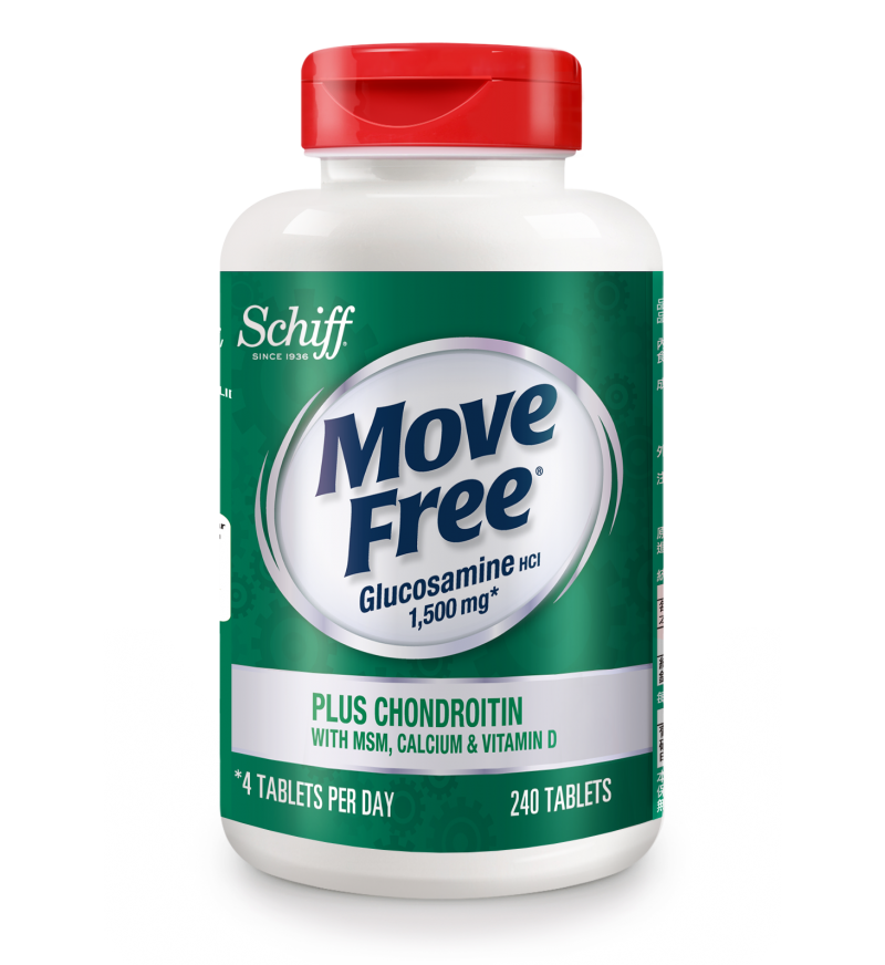 原装进口美国旭福Move Free维骨力 高钙氨糖240粒/瓶高清大图