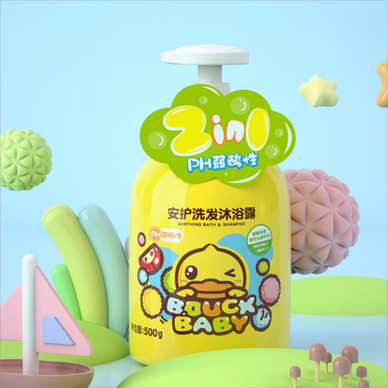 小黄鸭安护洗发沐浴露 500g高清大图