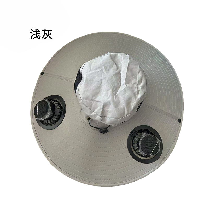 TDUO太阳能风扇帽 LY3 顶 浅灰