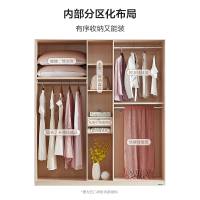 全友家居衣柜简约北欧木质平开门组合衣柜卧室家具106305