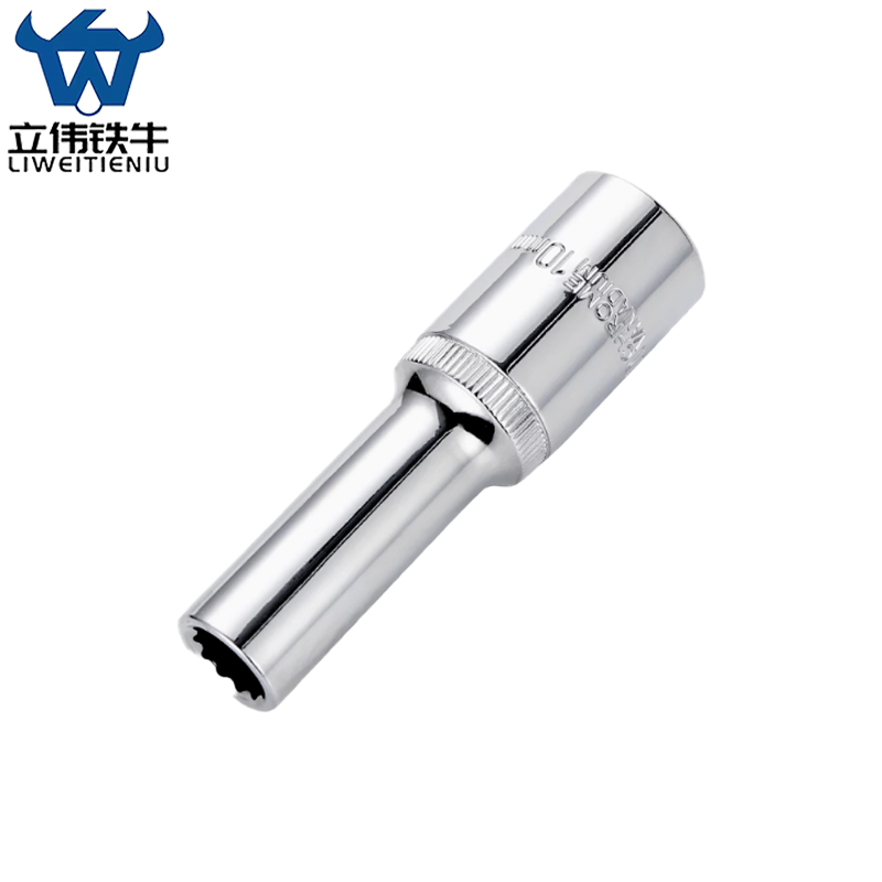 立伟铁牛1/2长梅花套筒10mm/个高清大图