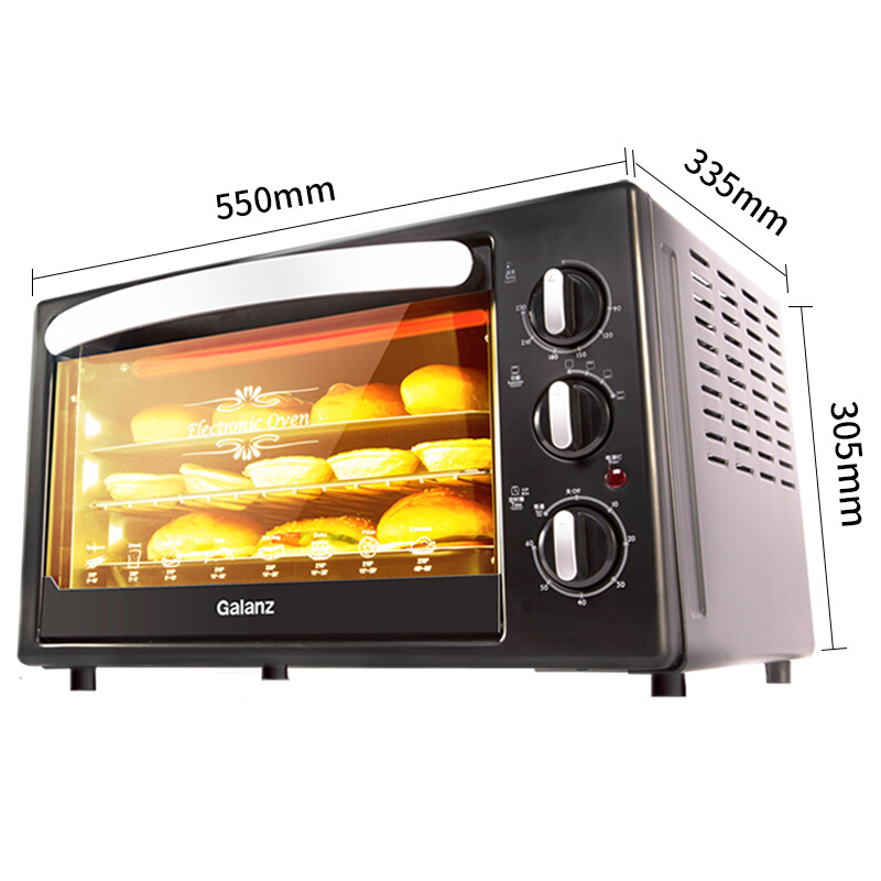格兰仕(Galanz)电烤箱 K11 家用电烤箱 30L 上下发热管独立加热 多层烤位随意搭配