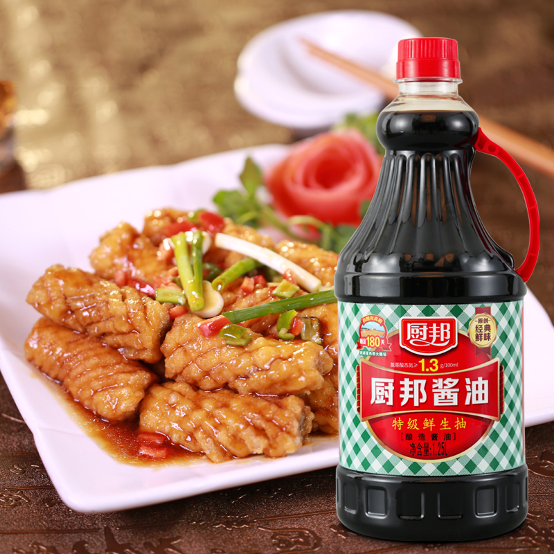 厨邦酱油 特级酱油酿造生抽1.25L