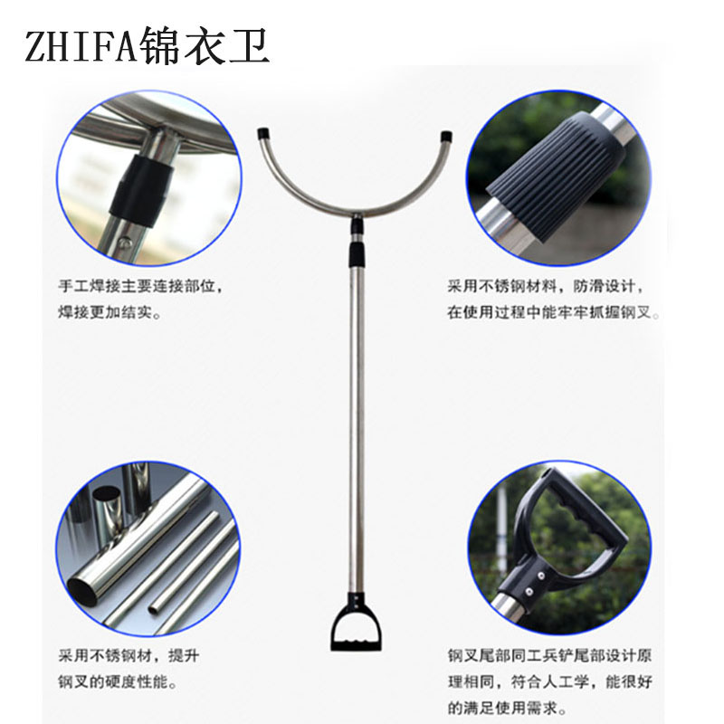 执法锦衣卫防暴钢叉高清大图