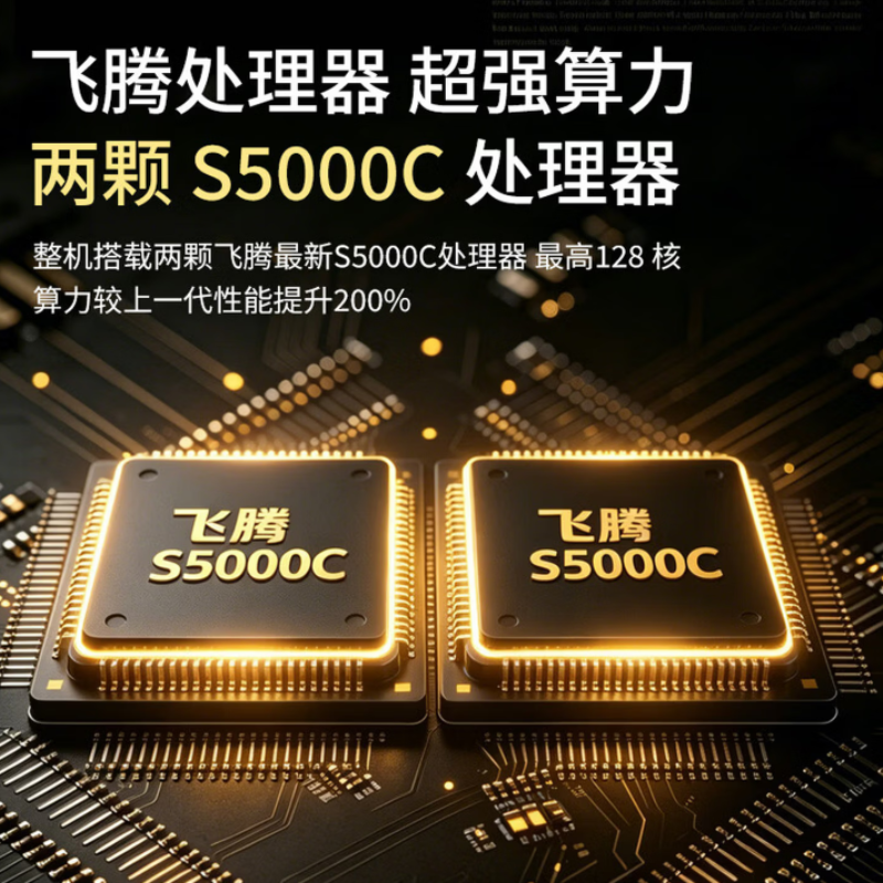 SR659F-63f 2*S5000C/64核处理器 128G丨2*960G+2*8T/摩尔S3000高清大图