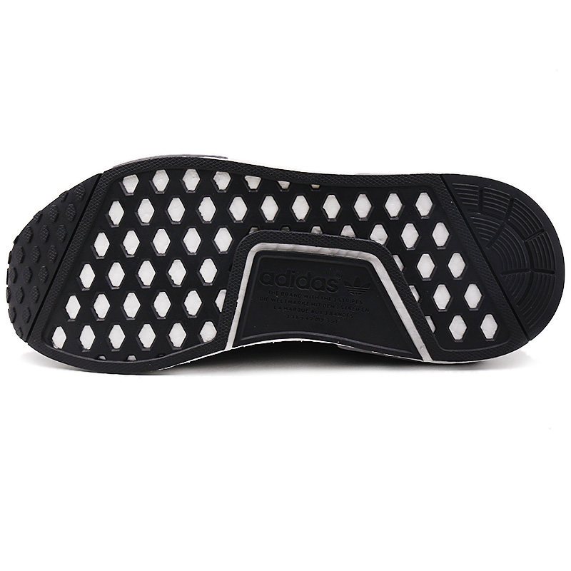 Adidas阿迪达斯三叶草 NMD R1 Boost PK 黑白噪音男鞋运动休闲跑步鞋 BZ0223