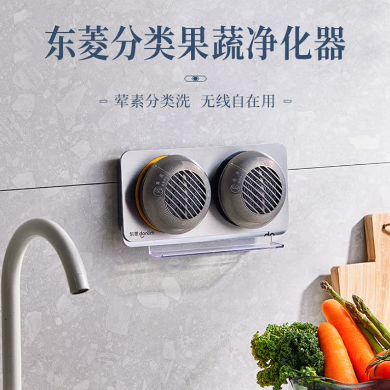 东菱(DonLim)DL-1271果蔬清洗机 家用果蔬食材净化器 除菌去农残 无线双头升级款图片