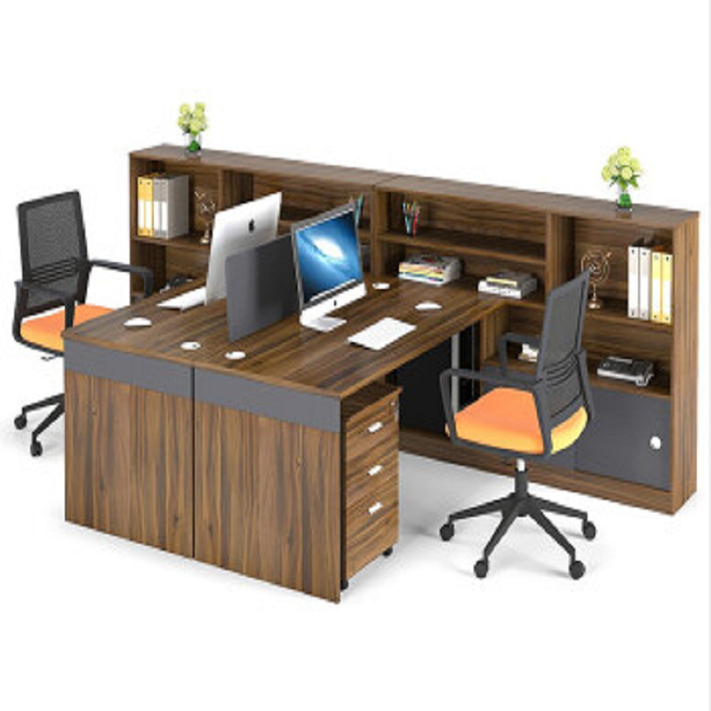 办公家具职员办公桌员工位桌卡座简约现代2/4/6人位屏风财务办公桌