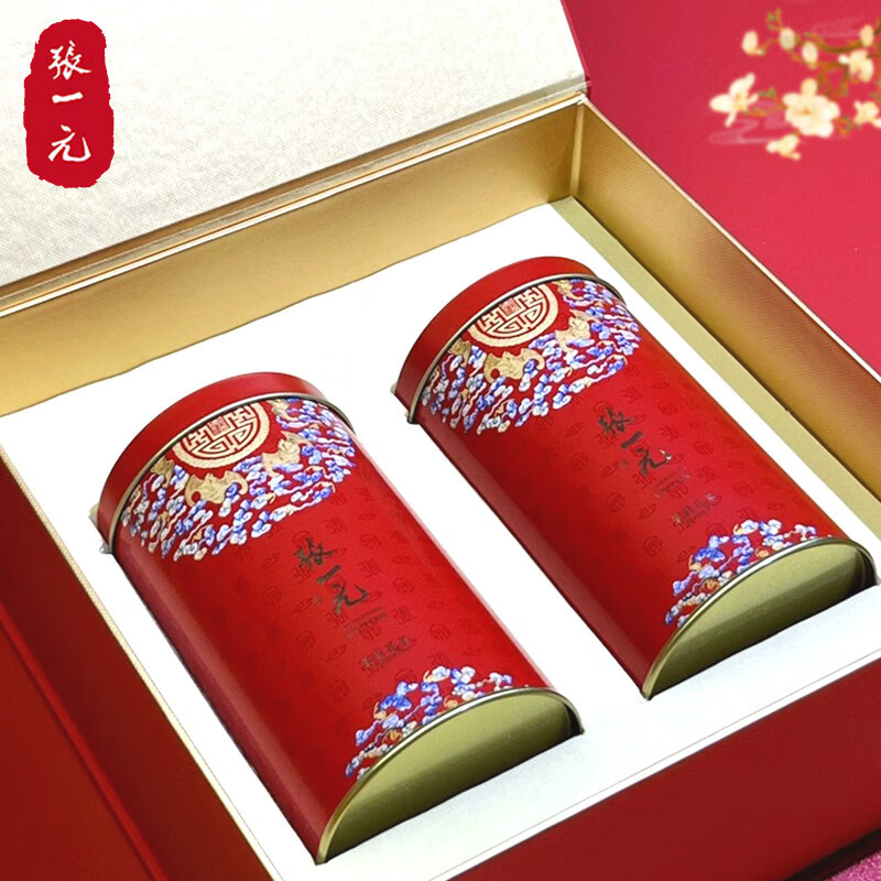 张一元 茉莉花茶五福临门礼盒(云叶香珠)-340g高清大图