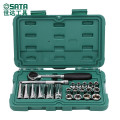 世达（SATA) 22件10mm系列套头组套中飞棘轮套头扳手汽车汽修维修工具套装09524