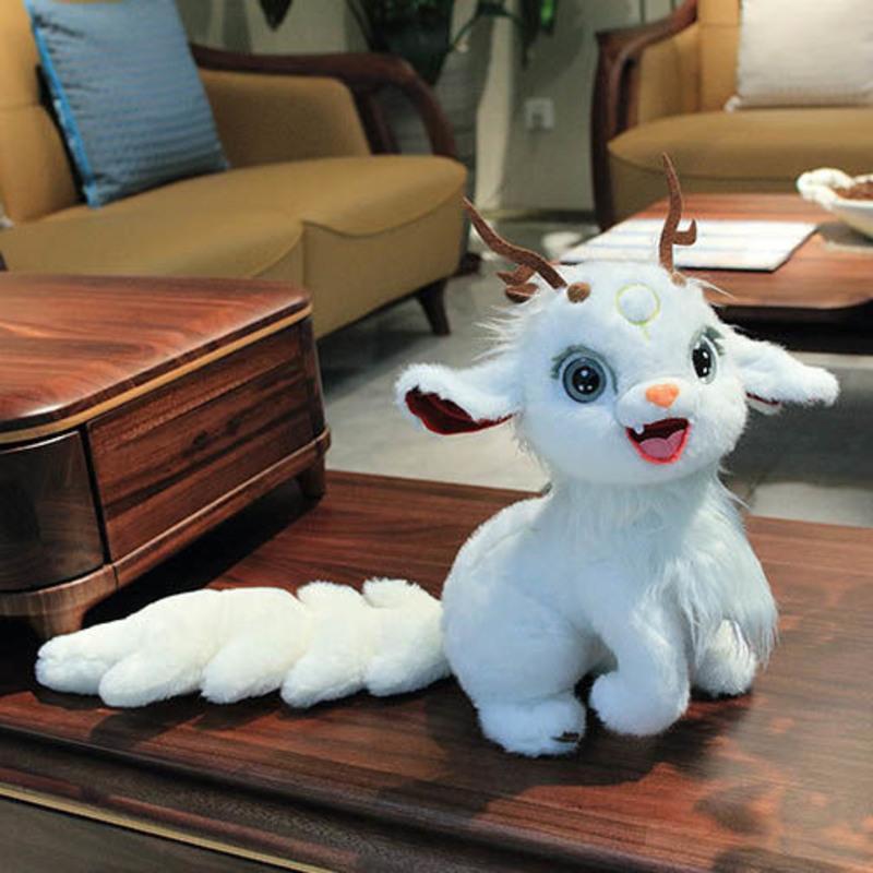 姜子牙四不像毛绒玩具公仔送女生公仔可爱毛绒玩具生日创意礼物白色