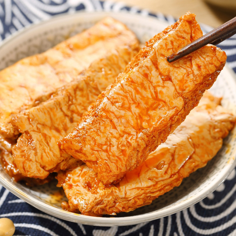 食在过瘾手撕素肉豆干辣条素牛肉辣味素牛排网红零食小吃休闲食品8g30