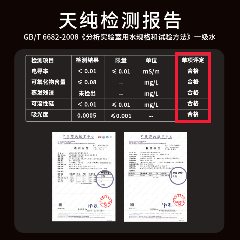 天纯60升/小时实验室超纯水机树脂去离子水机高纯水反渗透过滤医院化验室超纯水设备TC-RO600G-60L/H高清大图