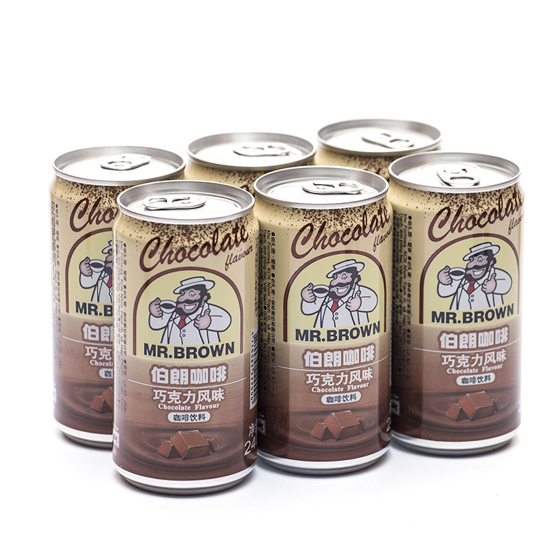 MR.BROWN伯朗咖啡巧克力风味咖啡饮料240ML*6罐